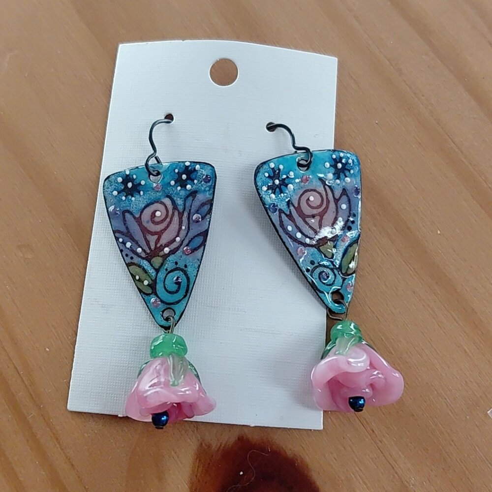 Earrings Handpainted